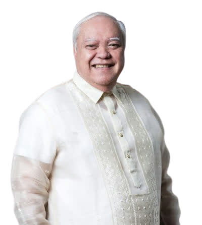 Portrait of Mayor Lucilo R. Bayron, smiling, in a barong