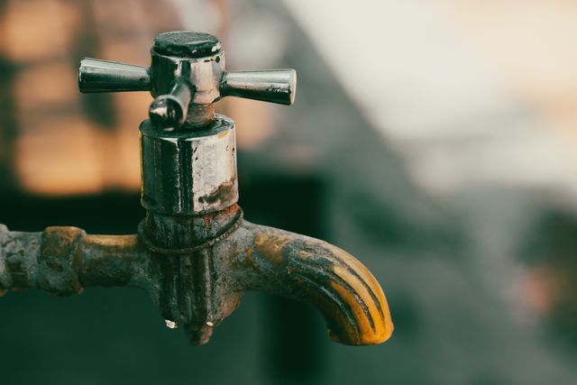 A weathered outdoor tap ready for a repair