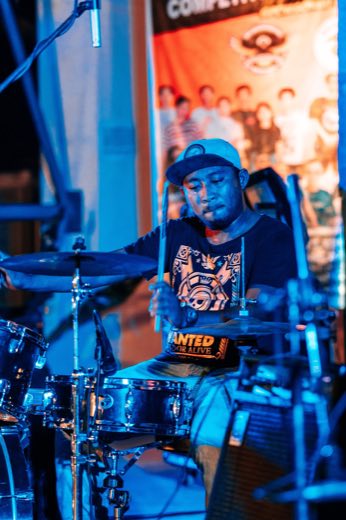 A drummer on stage